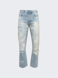 Men | Amiri | Repaired Straight Jean | Blue
