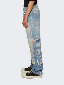 Men | Amiri | Repaired Straight Jean | Blue