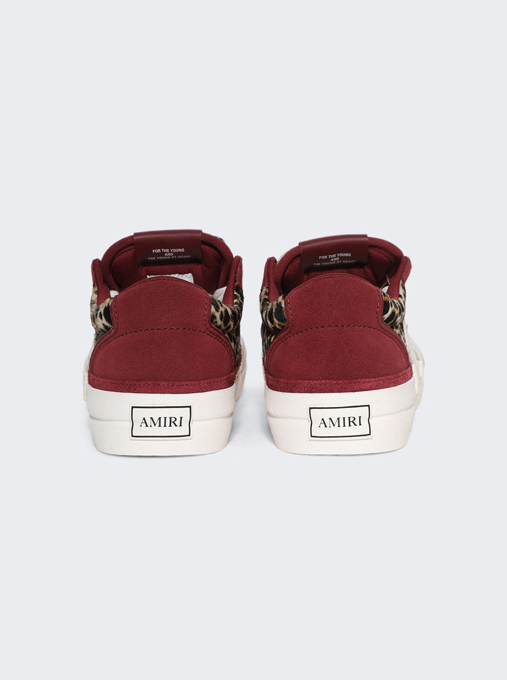 Amiri | Leopard Sunset Skate Low Sneakers Burgundy | Red