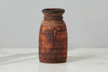 Vintage Wood Jug Vase | Natural | Small