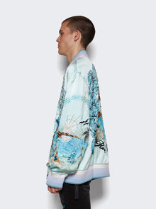 Men | Amiri | Resort Club Embellished Bomber Cerulean | Blue