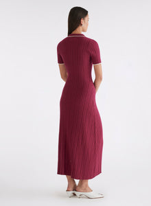 Penelope Dress | Cherry W/ Silence Trim