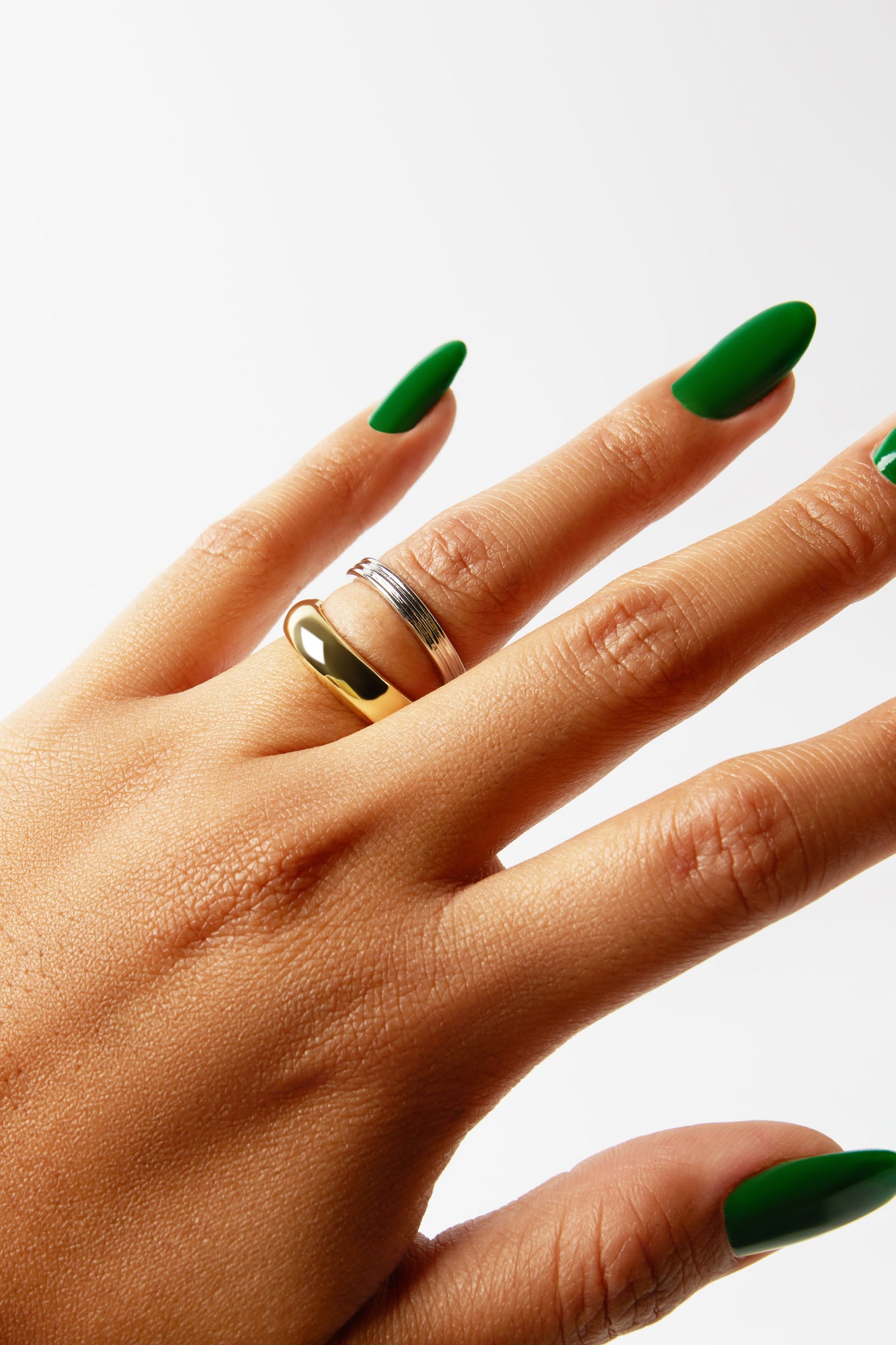 The Reflector Double Band Ring (Elaluz X Argento Vivo) | Two Tone