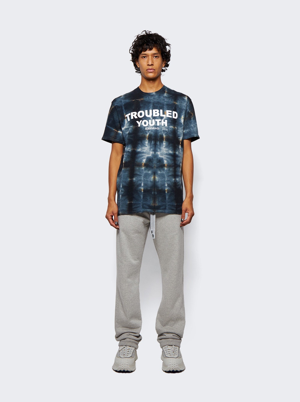 Men | NAHMIAS | Troubled Youth T-shirt Black Tie-dye
