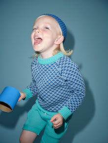 Organic Cotton Nordic Knit Shorts | Copper Green