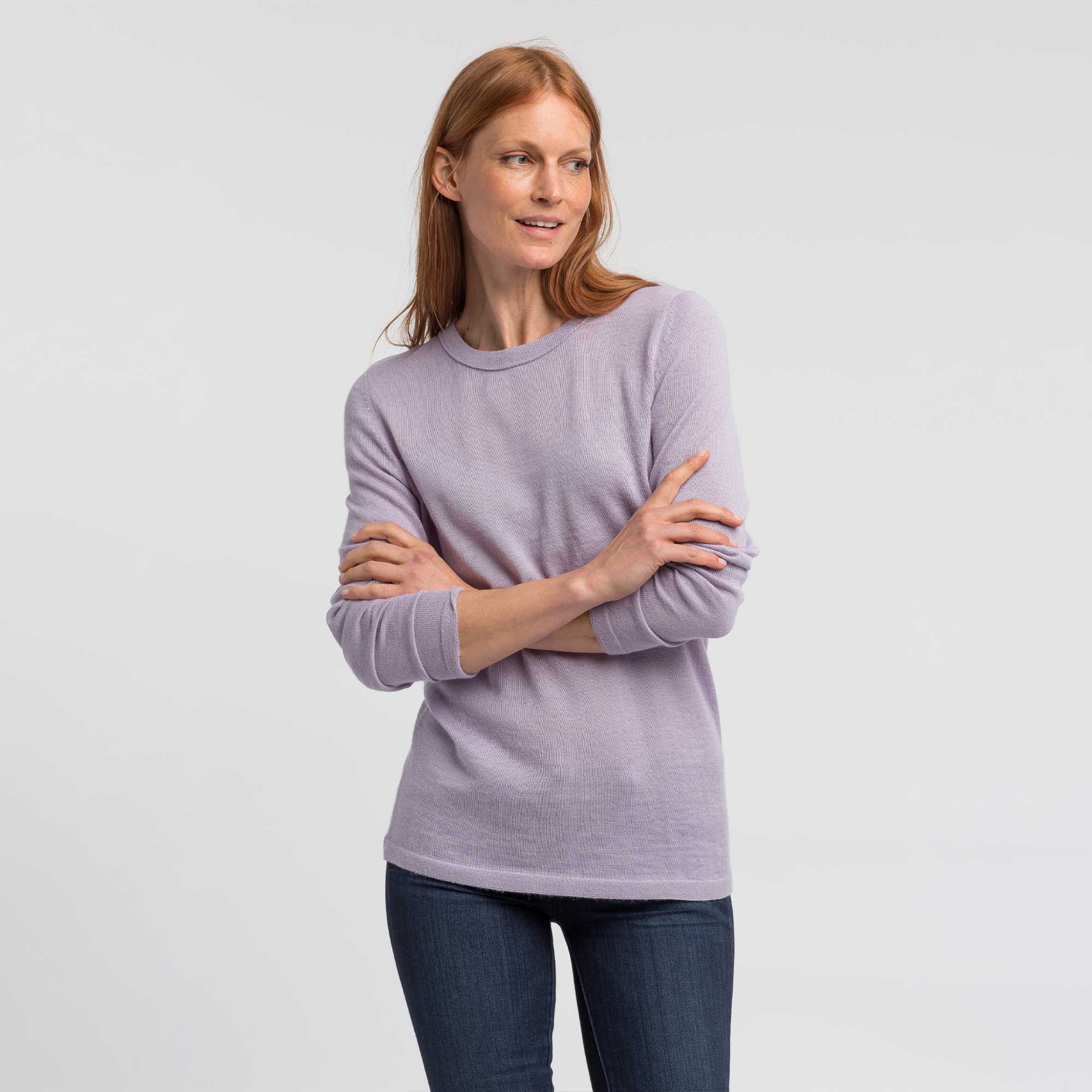 Crew Neck Sweater for Women | Lavender