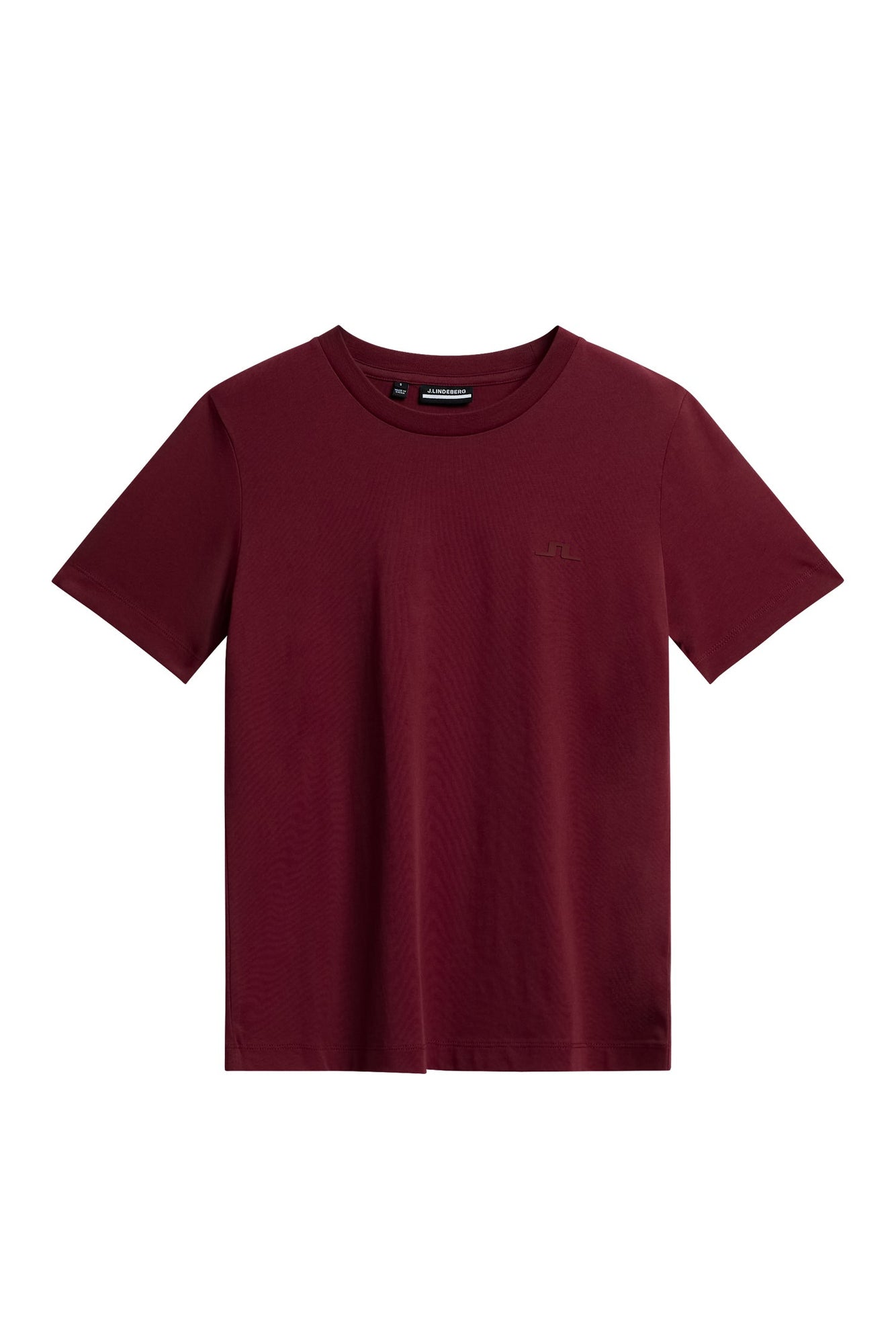 W Alpha T-shirt in Cabernet by J.Lindeberg