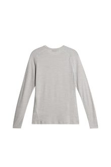 Women | Bella Wool LS T-Shirt | Light Grey Melange