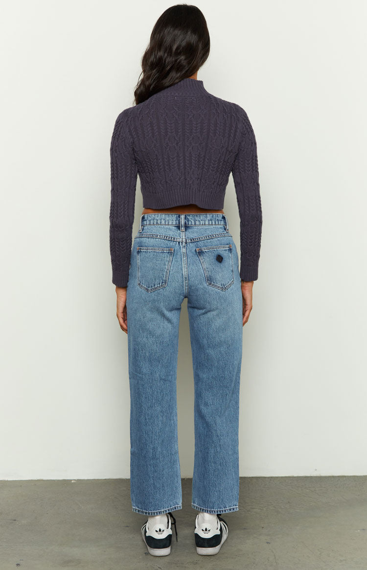 Abrand Scout 95 Mid Straight Crop Jeans | Blue