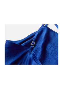 Acetate Slip Dress | Blue