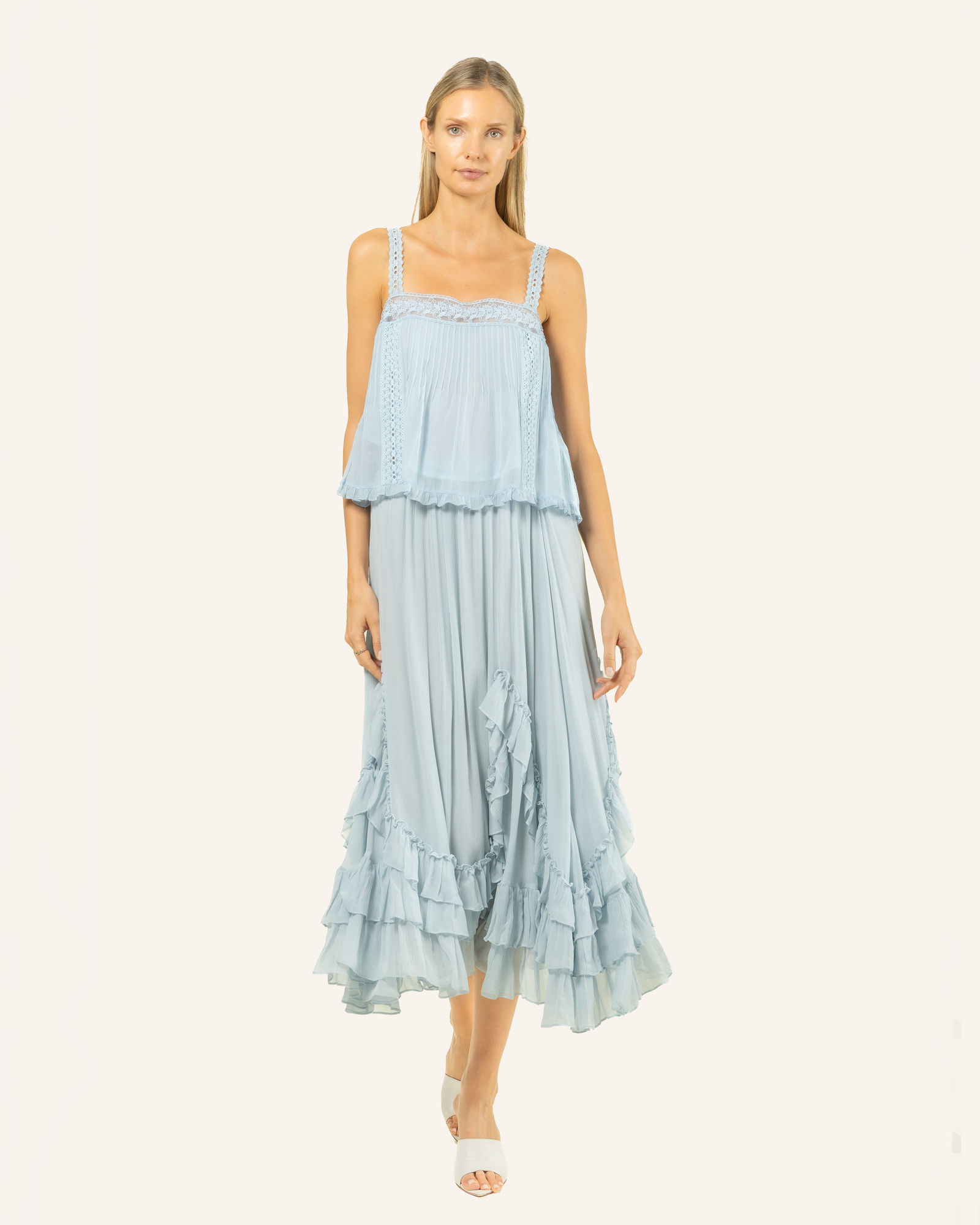 Calantha Top | Cloud Blue