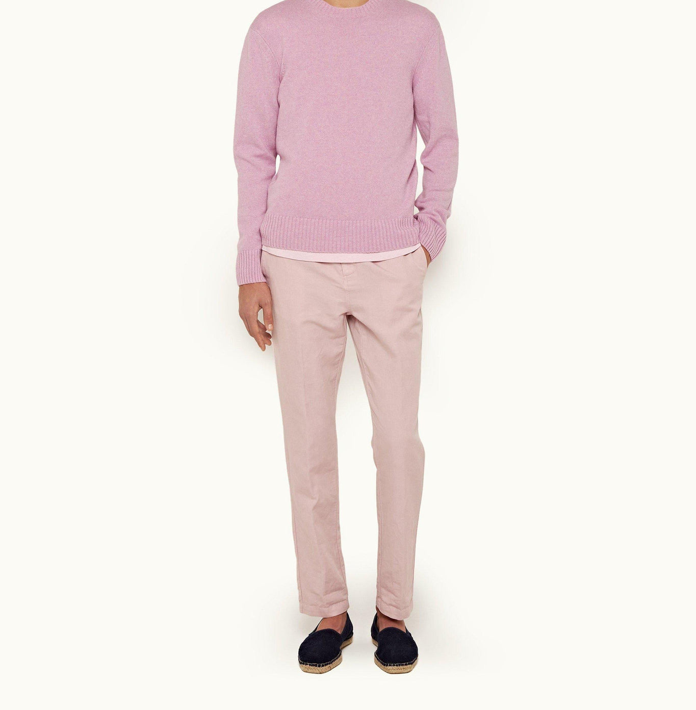Alexander Linen Cotton-Linen Trousers | Conch Pink