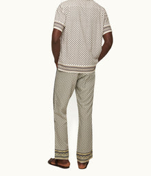 Alfred Solmio Print Relaxed Fit Lounge Trousers | White Sand