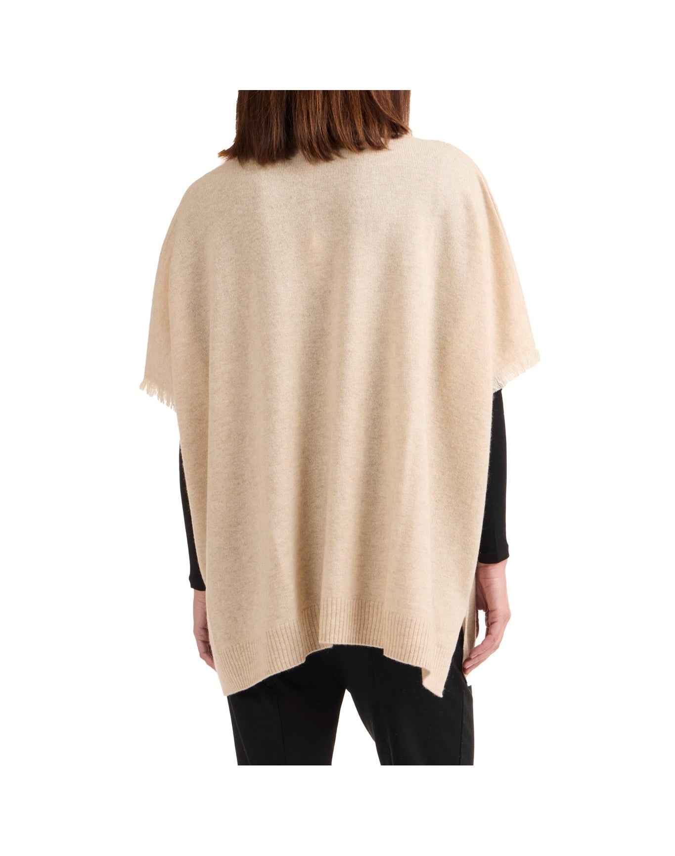 Amicale Cashmere | Women | Cashmere Cape | Oatmeal