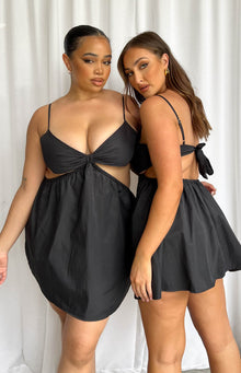 Amorgos Mini Dress | Black