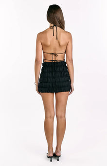 Amory Halter Party Mini Dress | Black