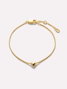 Lana Heart Bracelet WHSL | 14K Gold on Sterling Silver