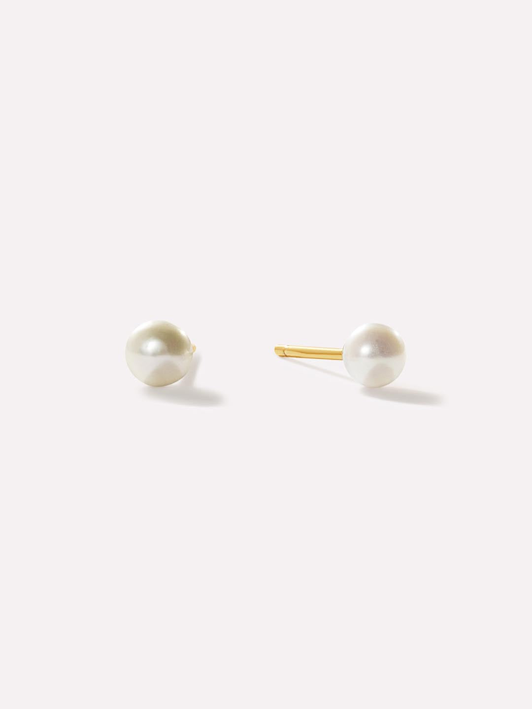 Ana Luisa Earrings Studs Earrings Pearl Stud Earrings Mini Organic Pearl Gold Vermeil