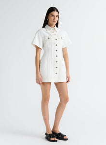 Ollie Dress | White Denim