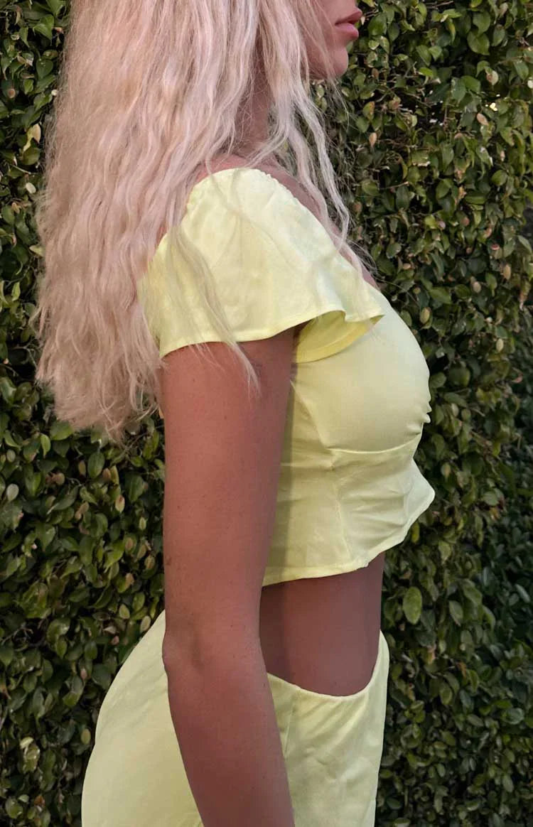 Anna Top | Yellow