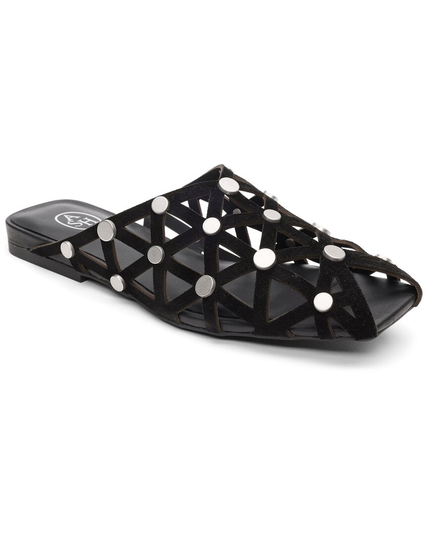 Ash | Womens | Bone Suede Mule | Black