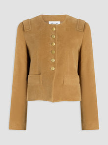 Aubrey Cropped Jacket | Camel