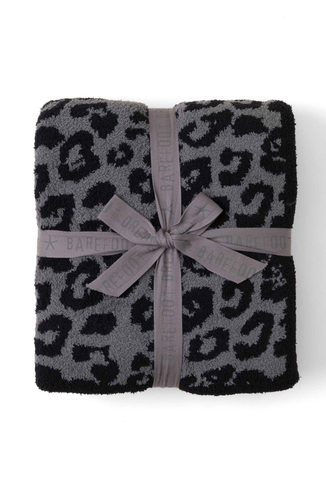 CozyChic Barefoot in the Wild Adult Throw - Leopard | Charcoal/Black