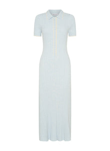 Penelope Dress | Glacier W/ Silence Trim