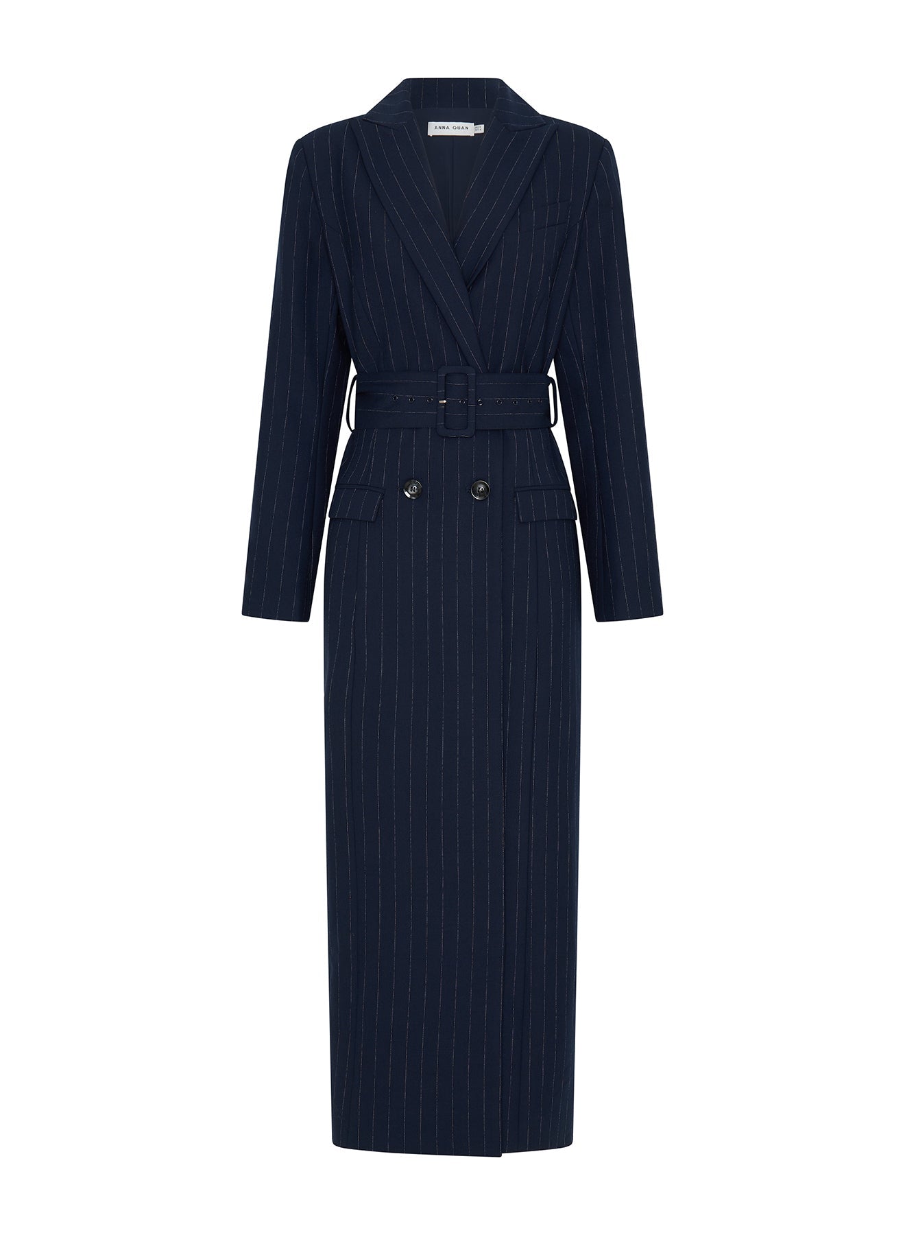 Fallon Coat | Chalkstripe