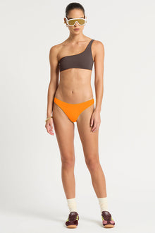 Zuri Crop | Marigold/Espresso