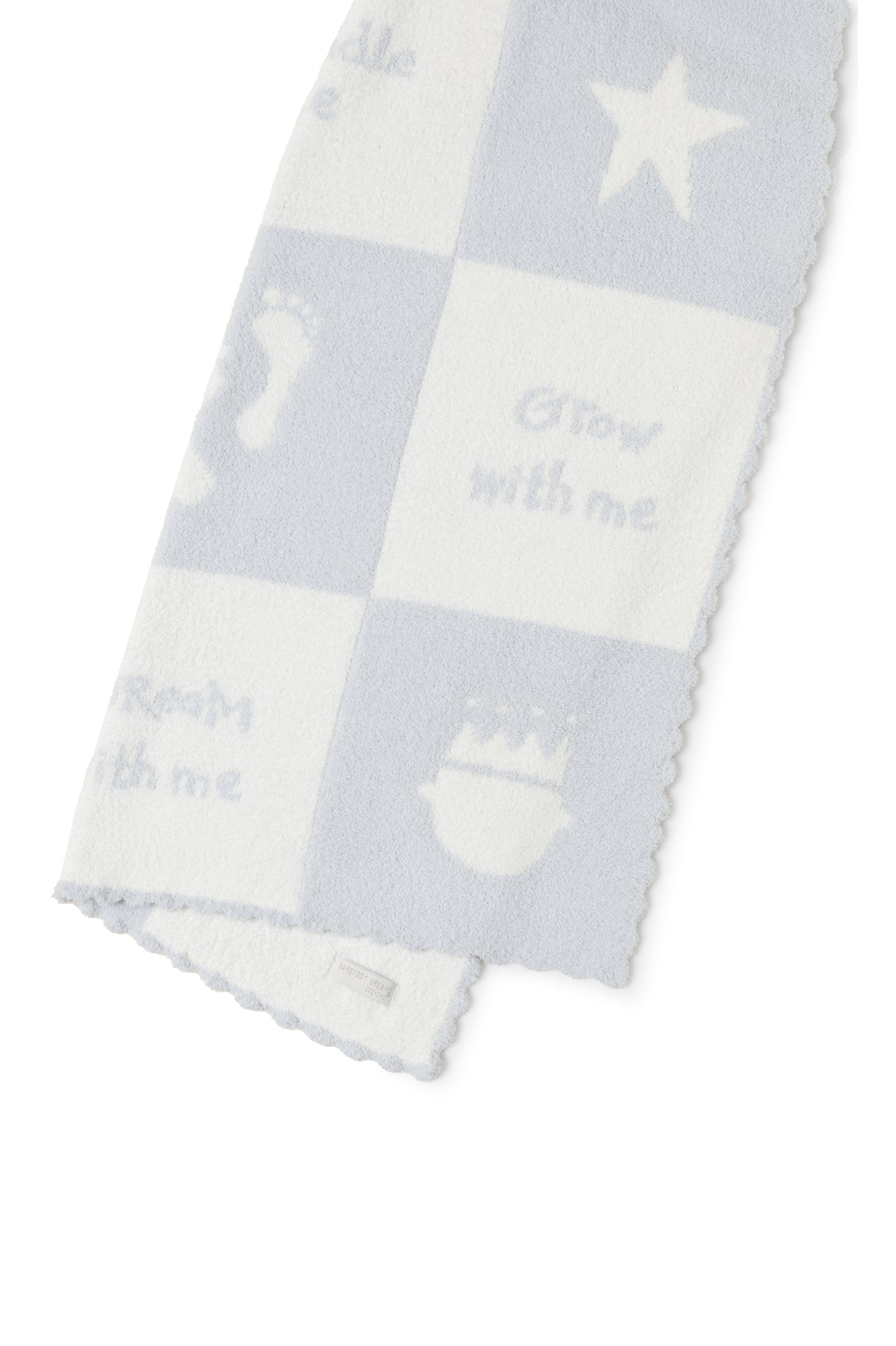 Baby | CozyChic Cuddle Receiving Blanket | Blue/Pearl