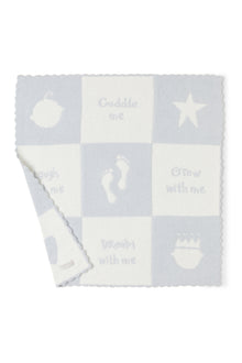 Baby | CozyChic Cuddle Receiving Blanket | Blue/Pearl