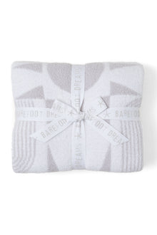 CozyChic Sun Mosaic Blanket | Sea Salt/Fog Gray