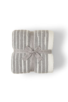 CozyChic Asscher Throw | Cream/Pewter
