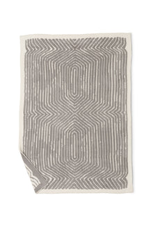 CozyChic Asscher Throw | Cream/Pewter