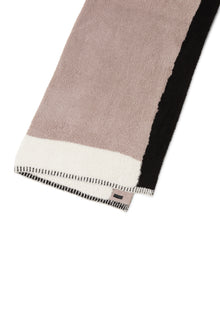 CozyChic Color Block Throw | Taupe Multi
