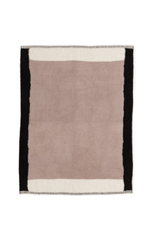 CozyChic Color Block Throw | Taupe Multi