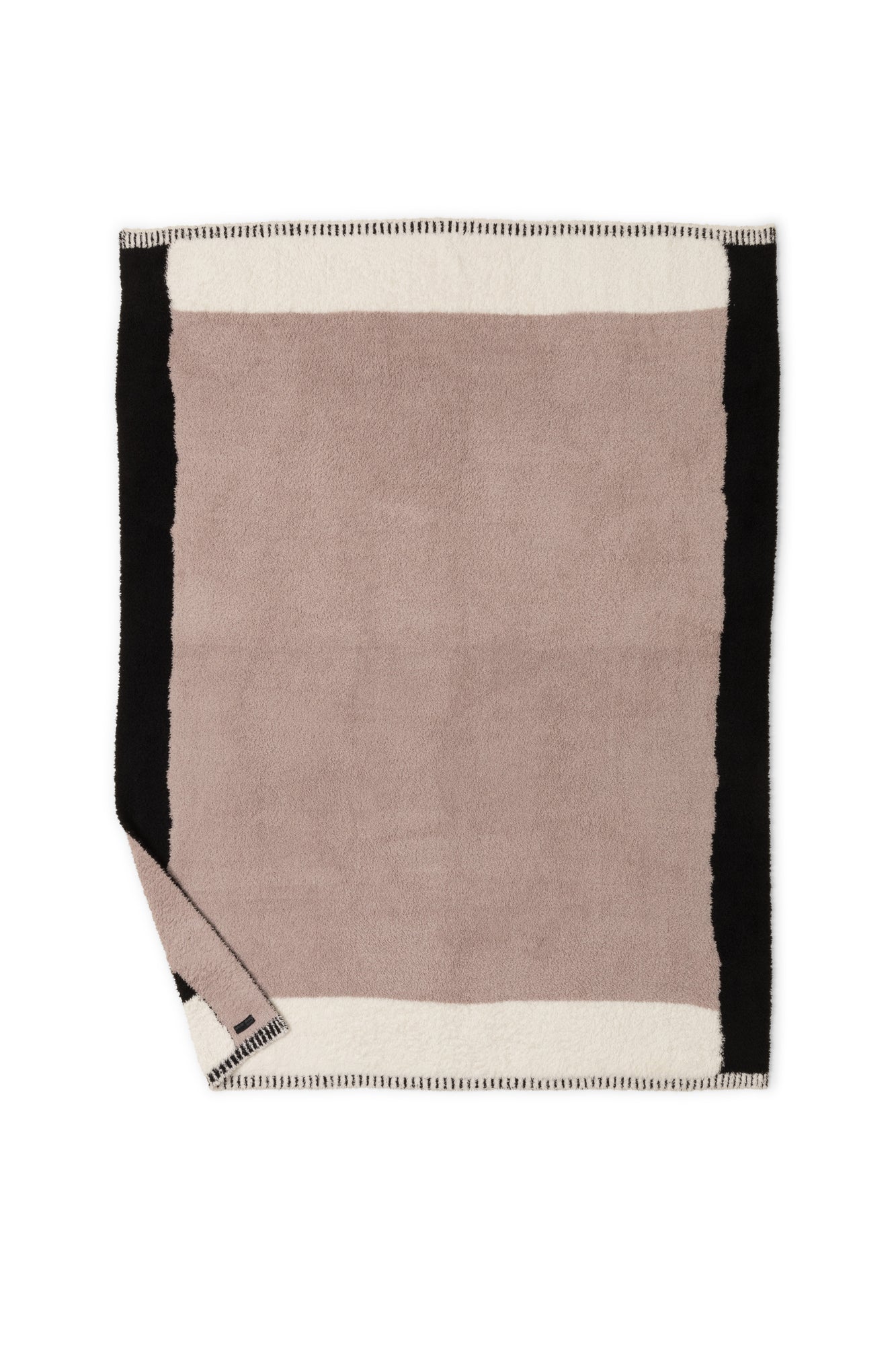 CozyChic Color Block Throw | Taupe Multi