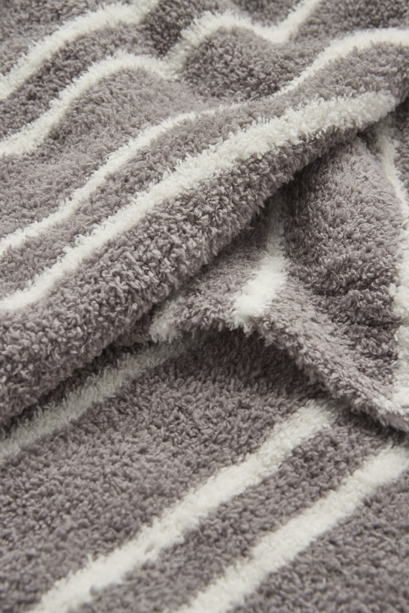 CozyChic Doubled Stripe Blanket | Beach Rock/Cream