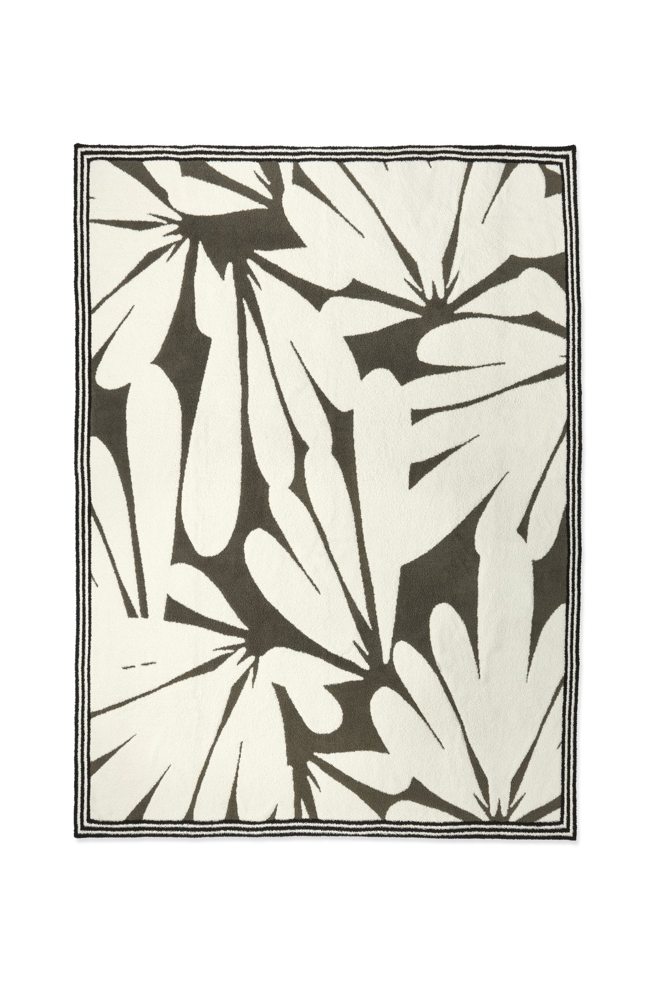CozyChic Daisy Petal Throw | Khaki Green Multi