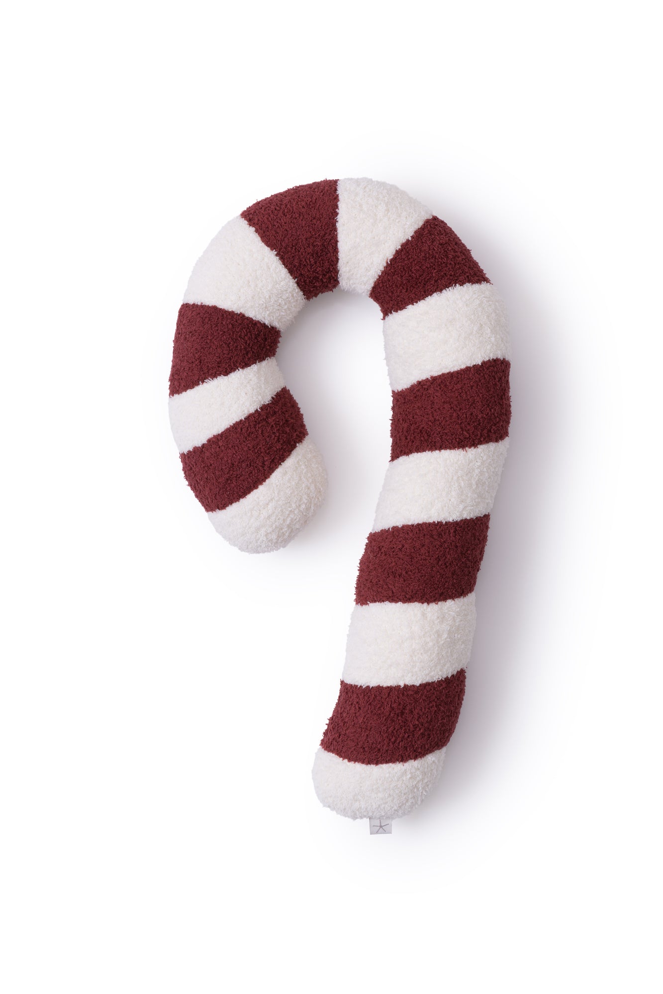 CozyChic Candy Cane Pillow | Cream/Crimson