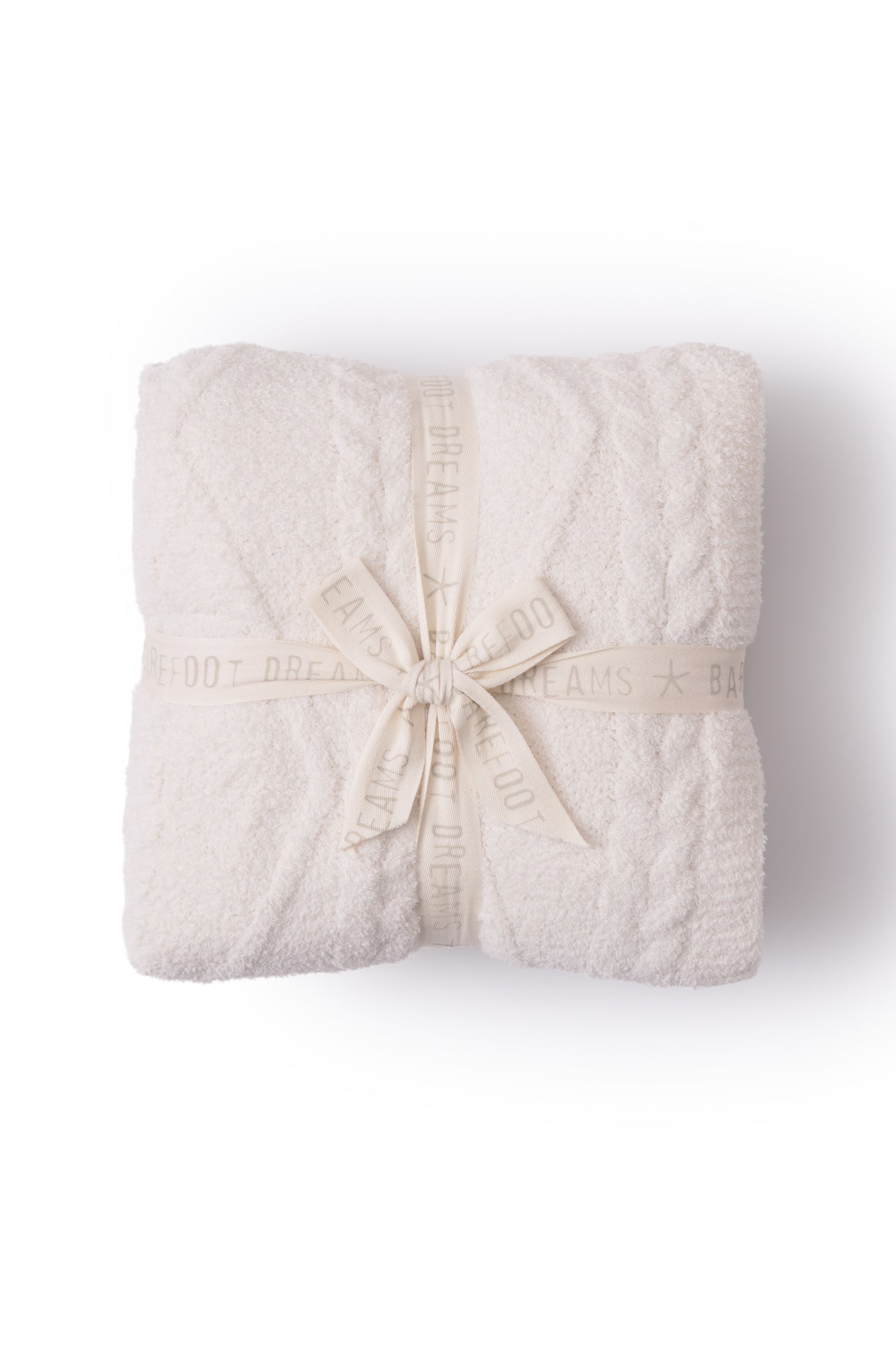 CozyChic Fisherman Cable Throw | Cream