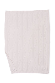 CozyChic Fisherman Cable Throw | Cream
