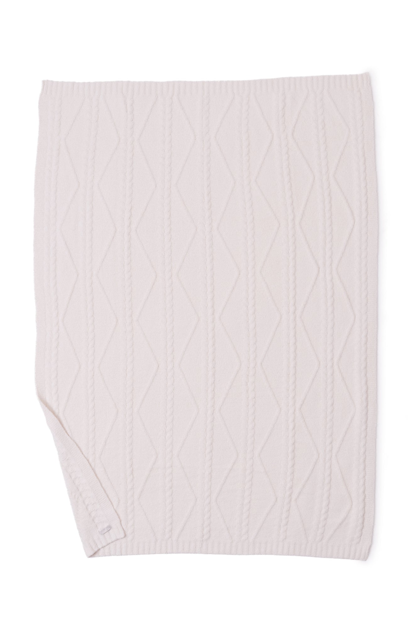 CozyChic Fisherman Cable Throw | Cream
