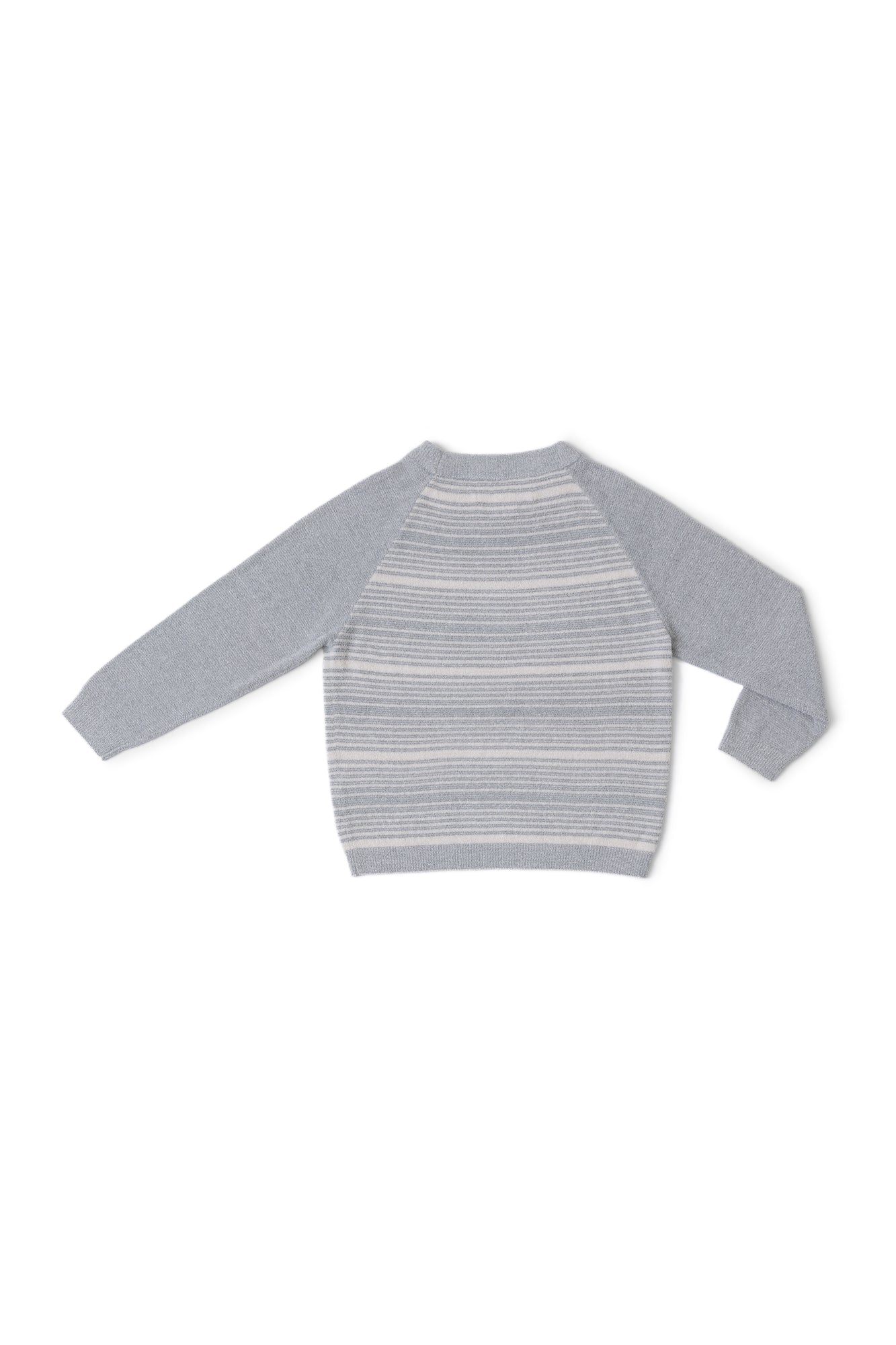 Toddler | CozyChic Ultra Lite Heathered Stripe Raglan Pullover | Heather Moonbeam/Sand Dune