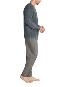 Mens | SunBleached Ribbed Pullover | Coal