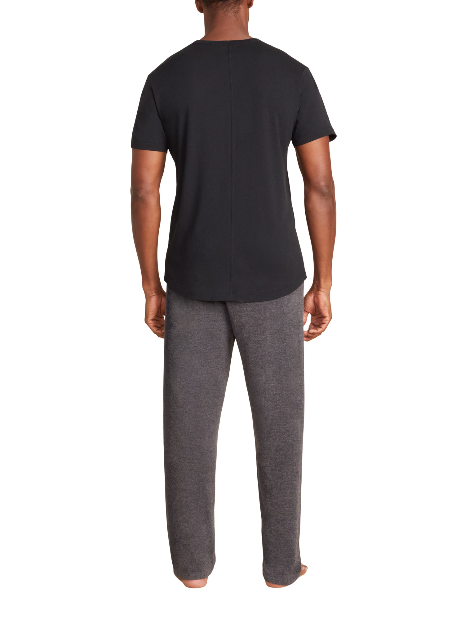 Mens | Malibu Collection Washed Jersey Short Sleeve Crew | Black