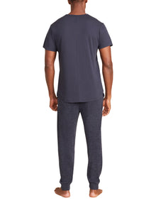 Mens | Malibu Collection Washed Jersey Short Sleeve Crew | Indigo
