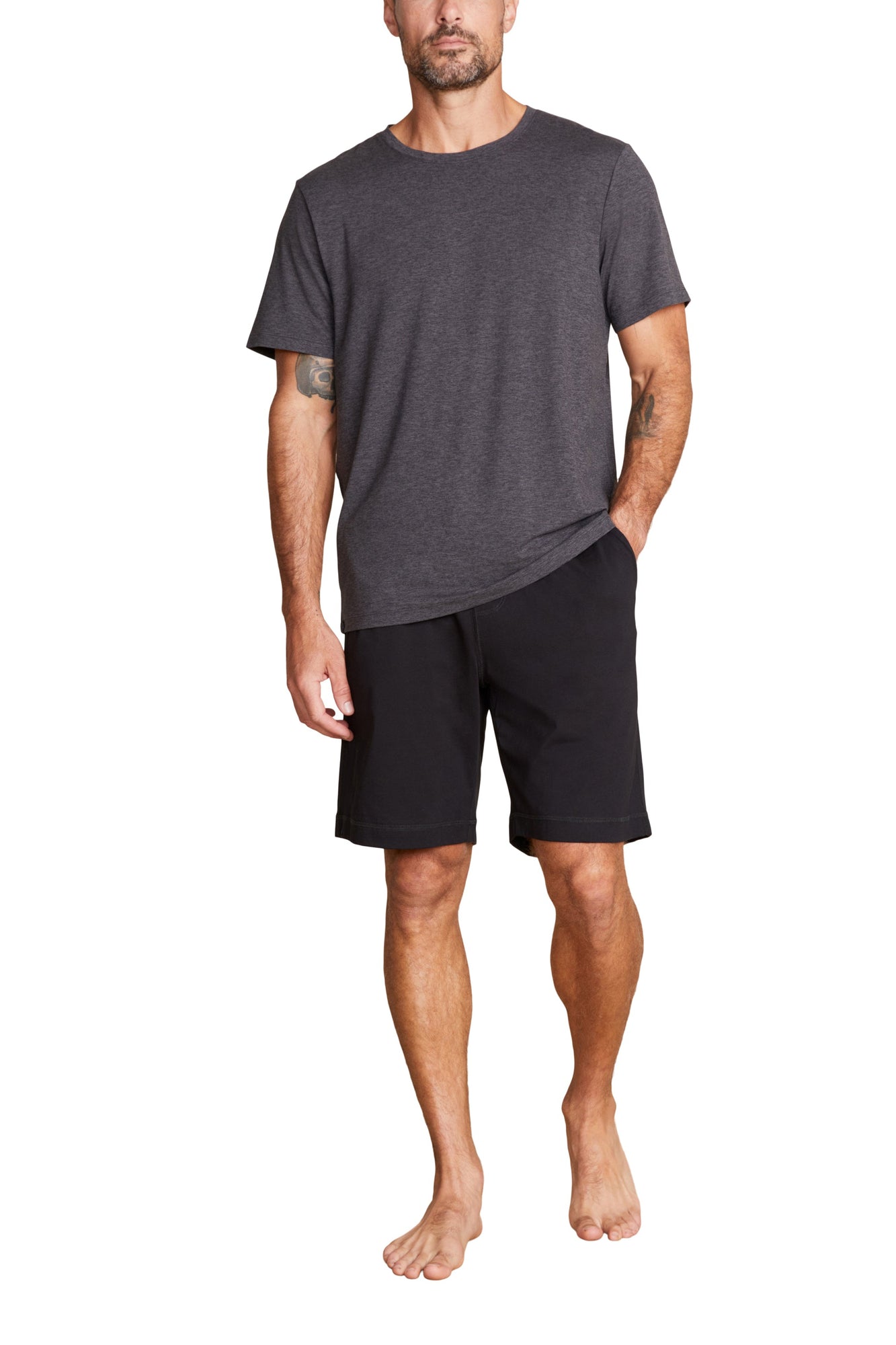 Mens | Malibu Collection ButterChic Tee | Heather Carbon