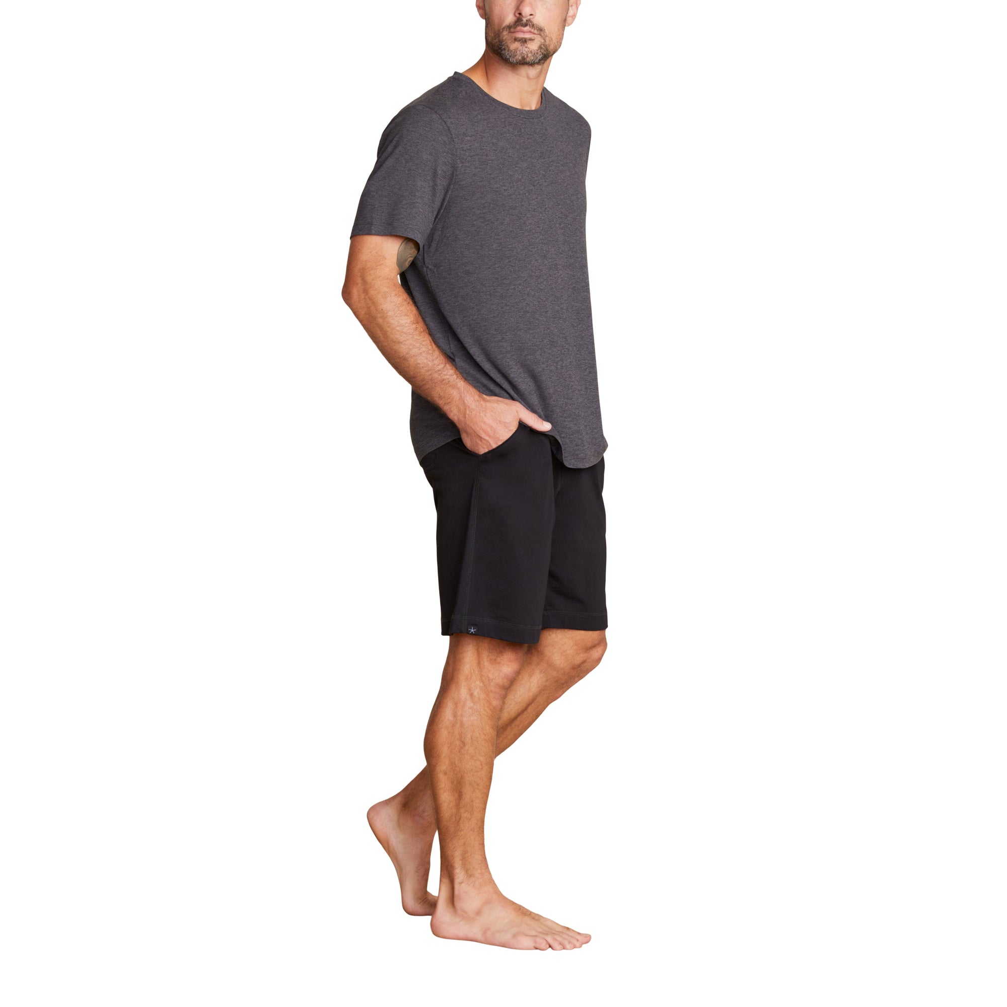 Mens | Malibu Collection ButterChic Tee | Heather Carbon